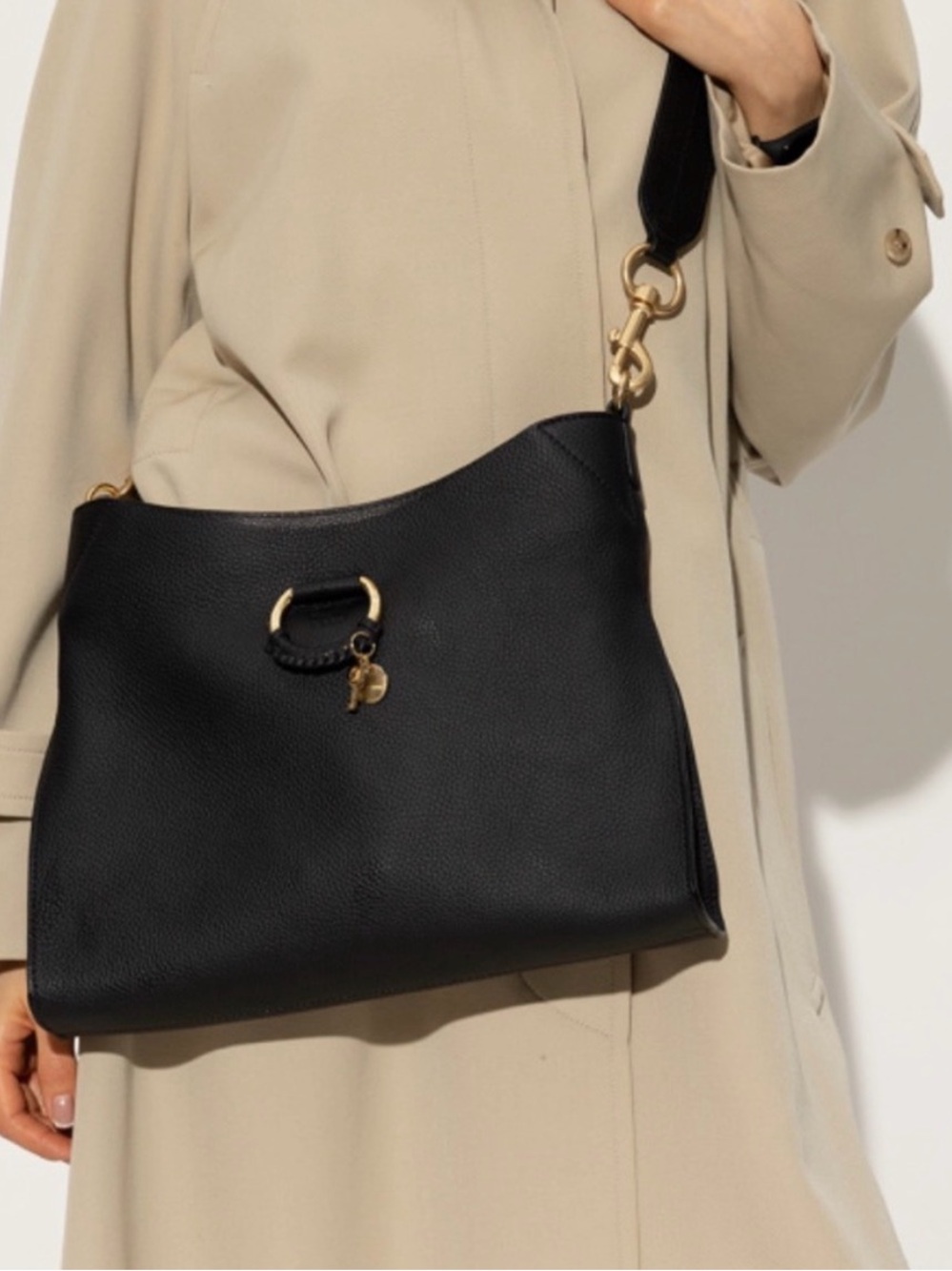 See By Chloe Joan Pebbled Leather Shoulder Bag